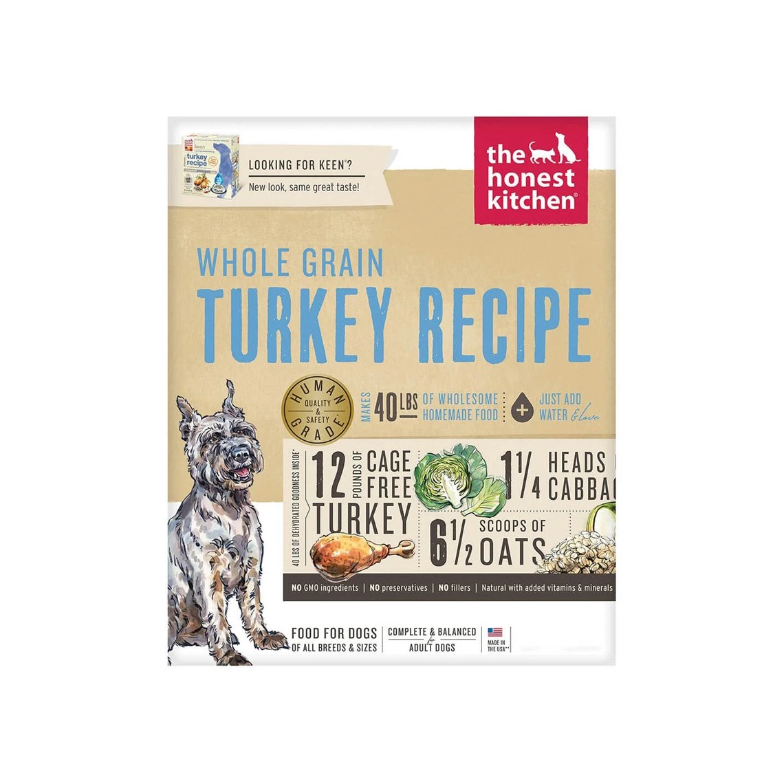 The Honest Kitchen Whole Grain Turkey Recipe Dehydrated Dog Food 3 The Honest Kitchen Whole Grain Turkey Recipe Dehydrated Dog Food