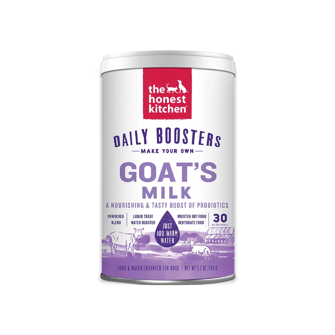 The Honest Kitchen Daily Boosters Instant Goat's Milk 5.2 Oz 3 The Honest Kitchen Daily Boosters Instant Goat's Milk 5.2 Oz