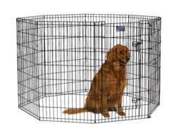 Midwest Black Contour Exercise Pen For Dogs -Pet Supplies Discount Shop 556 42DR FULL
