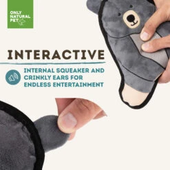 Only Natural Pet Mountain Friends Recycled Plush Dog Toys -Pet Supplies Discount Shop BeatricetheBearMountainFriendsPlushDogToyInteractive