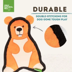 Only Natural Pet Mountain Friends Recycled Plush Dog Toys -Pet Supplies Discount Shop BeckhamtheBeaverMountainFriendsPlushDogToyDurable