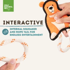 Only Natural Pet Mountain Friends Recycled Plush Dog Toys -Pet Supplies Discount Shop BeckhamtheBeaverMountainFriendsPlushDogToyInteractive