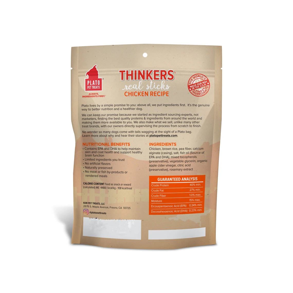 Plato Original Real Strips Meat Bars Soft Treats For Dogs 4 Plato Original Real Strips Meat Bars Soft Treats For Dogs - Image 2