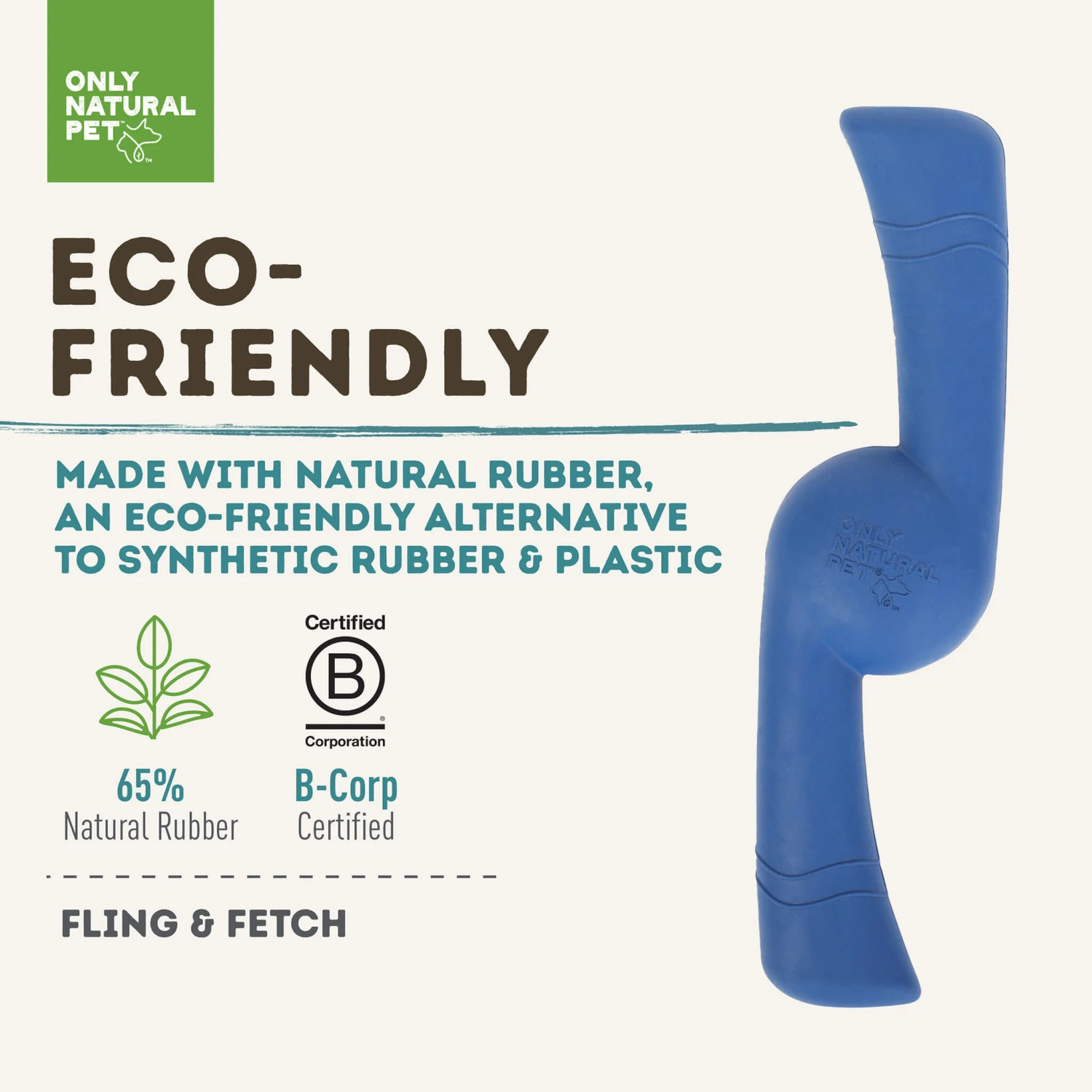 Only Natural Pet Natural Rubber Bond Building Fetch And Tug Dog Toys 7 Only Natural Pet Natural Rubber Bond Building Fetch And Tug Dog Toys - Image 5