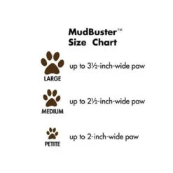 Dexas For Pets Paw Cleaning Mudbuster In Pro Blue -Pet Supplies Discount Shop Dexas Mudbuster SIzeChart