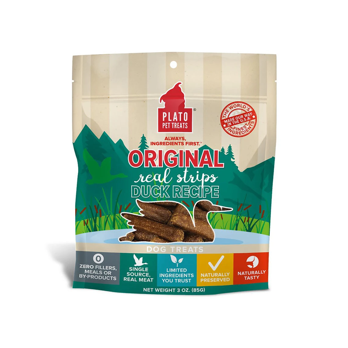 Plato Original Real Strips Meat Bars Soft Treats For Dogs 5 Plato Original Real Strips Meat Bars Soft Treats For Dogs - Image 3