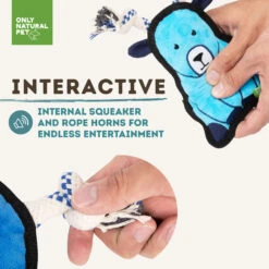 Only Natural Pet Mountain Friends Recycled Plush Dog Toys -Pet Supplies Discount Shop GertrudetheGoatMountainFriendsPlushDogToyInteractive