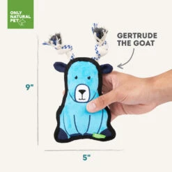 Only Natural Pet Mountain Friends Recycled Plush Dog Toys -Pet Supplies Discount Shop GertrudetheGoatMountainFriendsPlushDogToySize