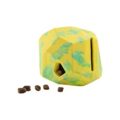 Ruffwear Gnawt-A-Rock Dog Toy -Pet Supplies Discount Shop Gnawt A Rock LichenGreen HoleTreats