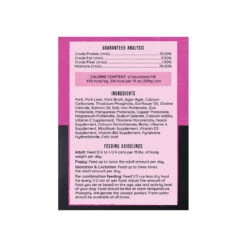 Hound & Gatos Canned Dog Food -Pet Supplies Discount Shop HG DogCan Pork Ingredients rgb