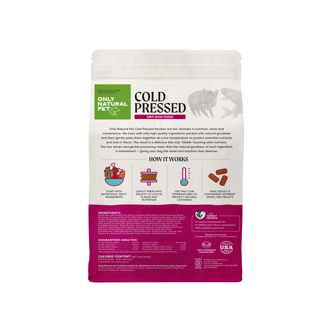 Only Natural Pet Pork & Menhaden Cold Pressed Dog Food 5 Only Natural Pet Pork & Menhaden Cold Pressed Dog Food - Image 3