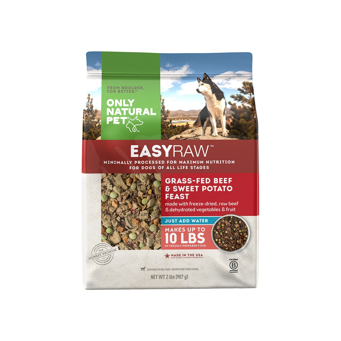 Only Natural Pet EasyRaw Grass-Fed Beef & Sweet Potato Feast Dehydrated Dog Food 3 Only Natural Pet EasyRaw Grass-Fed Beef & Sweet Potato Feast Dehydrated Dog Food