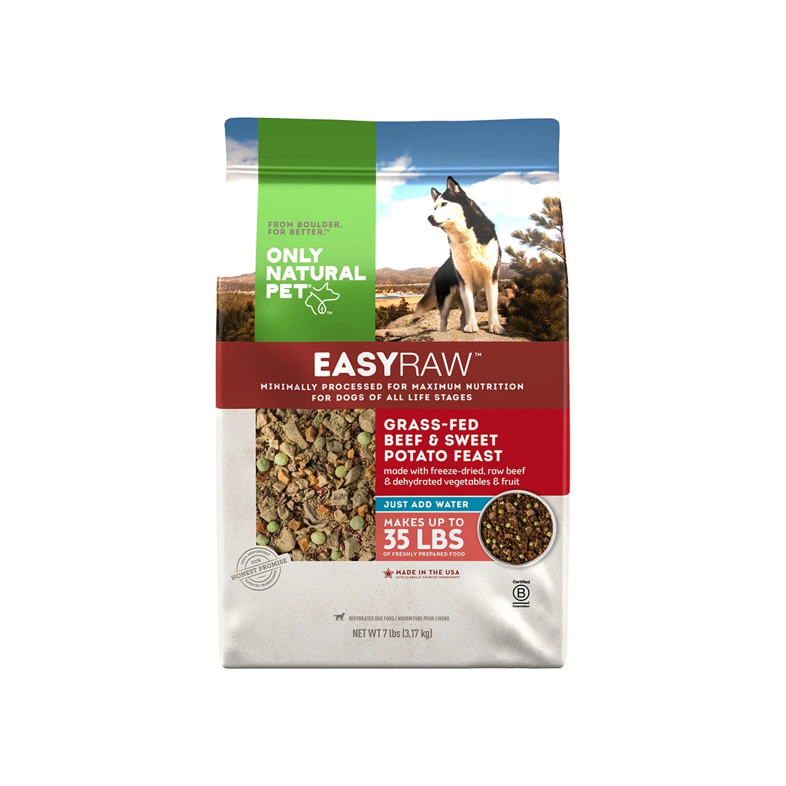 Only Natural Pet EasyRaw Grass-Fed Beef & Sweet Potato Feast Dehydrated Dog Food 4 Only Natural Pet EasyRaw Grass-Fed Beef & Sweet Potato Feast Dehydrated Dog Food - Image 2