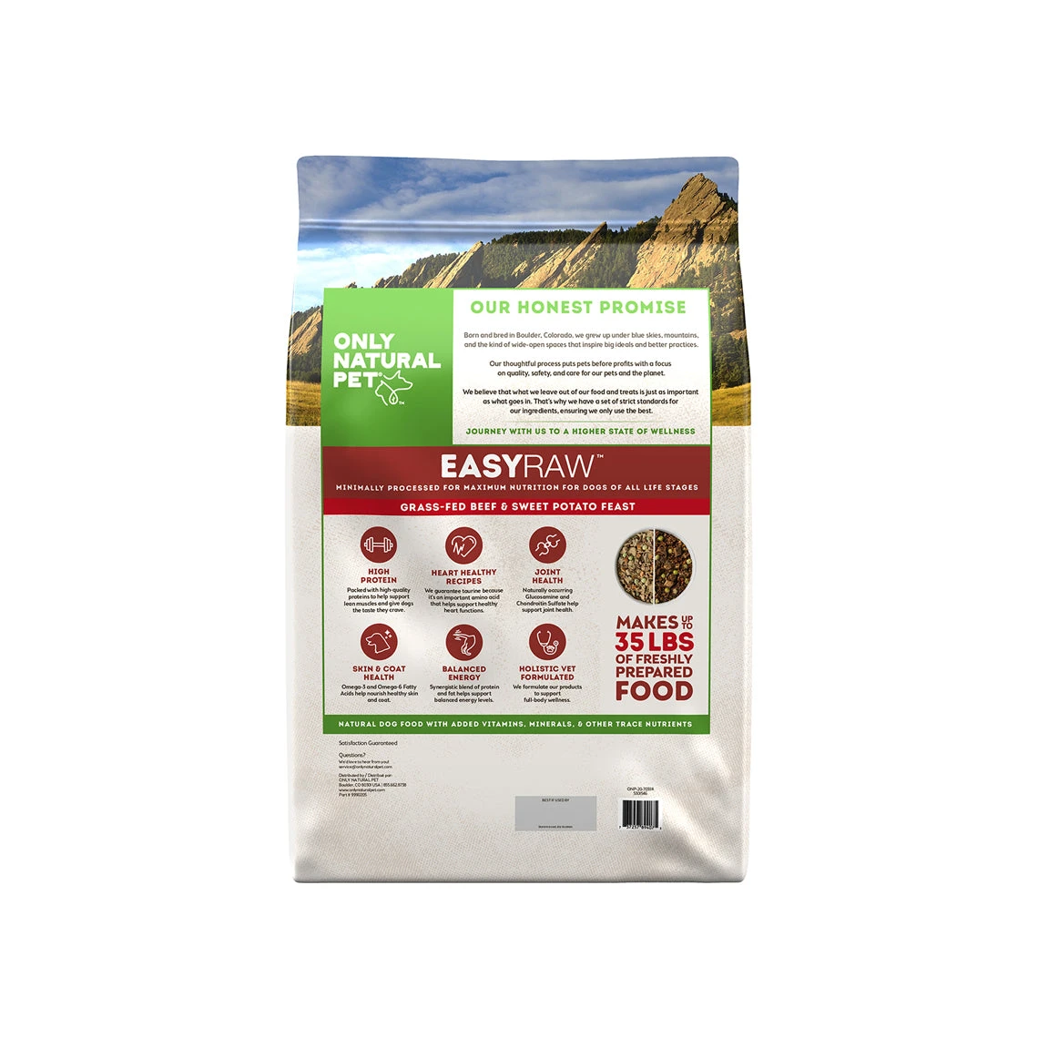 Only Natural Pet EasyRaw Grass-Fed Beef & Sweet Potato Feast Dehydrated Dog Food 8 Only Natural Pet EasyRaw Grass-Fed Beef & Sweet Potato Feast Dehydrated Dog Food - Image 6
