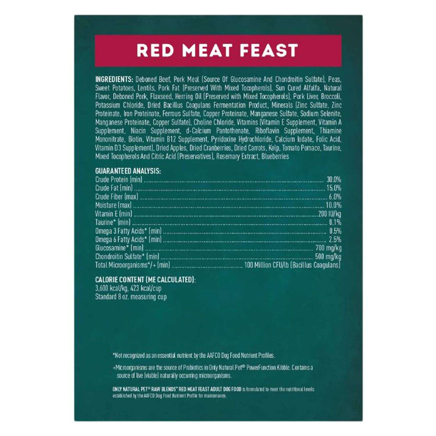 Only Natural Pet Raw Blends Red Meat Feast Raw Grain Free Dog Food 6 Only Natural Pet Raw Blends Red Meat Feast Raw Grain Free Dog Food - Image 4