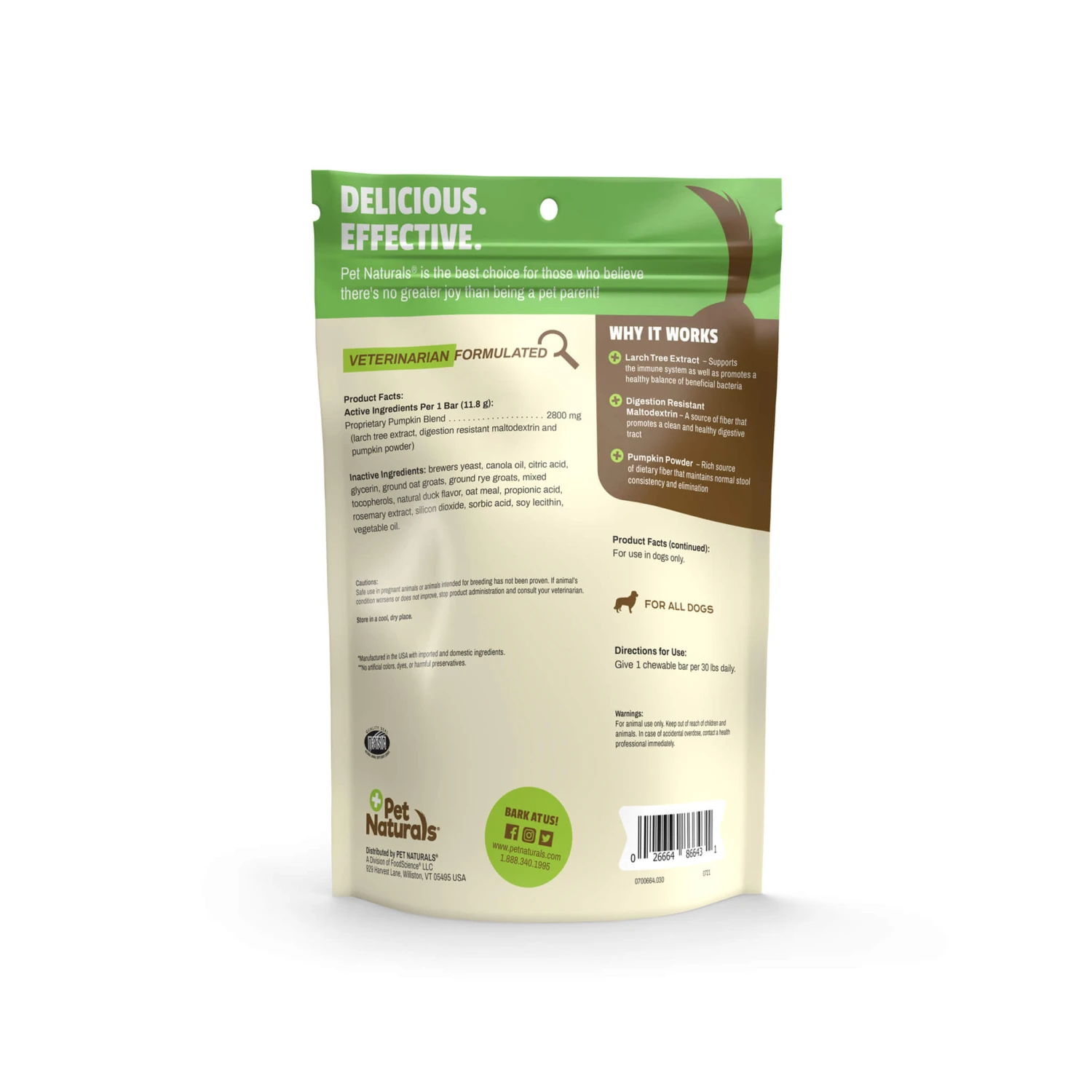 Pet Naturals Scoot Bars Anal Gland Support For Dogs 4 Pet Naturals Scoot Bars Anal Gland Support For Dogs - Image 2