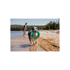 Ruffwear Hydro Plane Toy Aurora Teal For Dogs -Pet Supplies Discount Shop RW Hydro Plane Aurora Teal Lifestyle