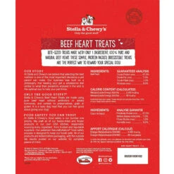 Stella & Chewy's Freeze-Dried Raw Single Ingredient Treats -Pet Supplies Discount Shop Stella Chewy sFreeze DriedRawSingleIngredientTreatsBeefHeartBackofBag