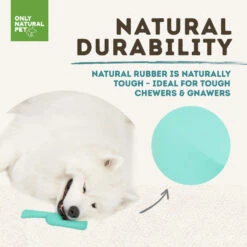 Only Natural Pet Natural Rubber Bond Building Fetch And Tug Dog Toys 29 Only Natural Pet Natural Rubber Bond Building Fetch And Tug Dog Toys -Pet Supplies Discount Shop TealFling FletchDurabilityInfographic