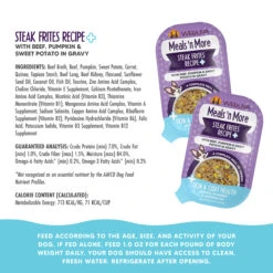 Weruva Meals 'n More Skin & Coat Wet Dog Food -Pet Supplies Discount Shop WeruvaMeals nMoreSkin CoatWetDogFoodSteakFritesRecipe