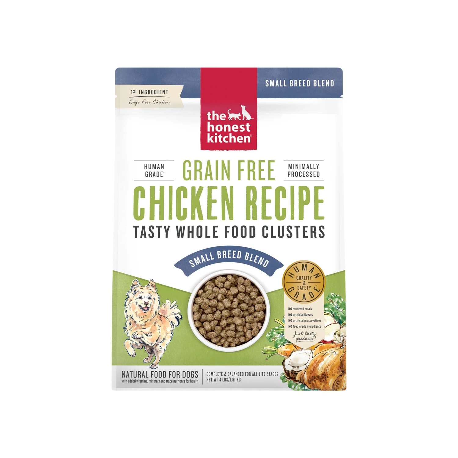 The Honest Kitchen Whole Grain Food Clusters Dog Food Small Breed 3 The Honest Kitchen Whole Grain Food Clusters Dog Food Small Breed
