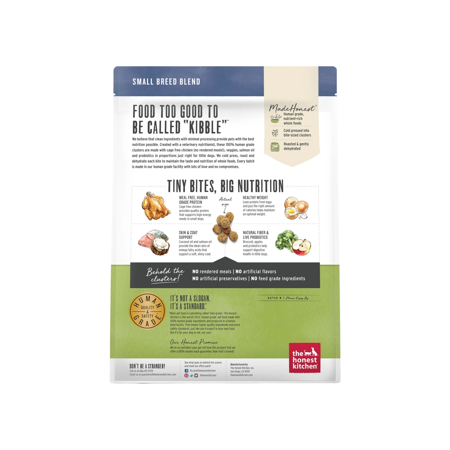 The Honest Kitchen Whole Grain Food Clusters Dog Food Small Breed 4 The Honest Kitchen Whole Grain Food Clusters Dog Food Small Breed - Image 2