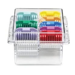 Andis Stainless Steel Adjustable Guide Comb Set, 8 Pcs -Pet Supplies Discount Shop ad2465 08 8 piece universal attachment comb set in case cover on 4 1