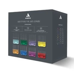 Andis Stainless Steel Adjustable Guide Comb Set, 8 Pcs -Pet Supplies Discount Shop ad2465 08 andis adjustable blade combs 1