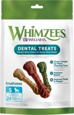 Whimzees Vegetarian Dental Chews For Dogs -Pet Supplies Discount Shop brushzeessmall