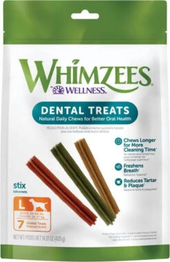 Whimzees Vegetarian Dental Chews For Dogs -Pet Supplies Discount Shop whimzeesstickslarge